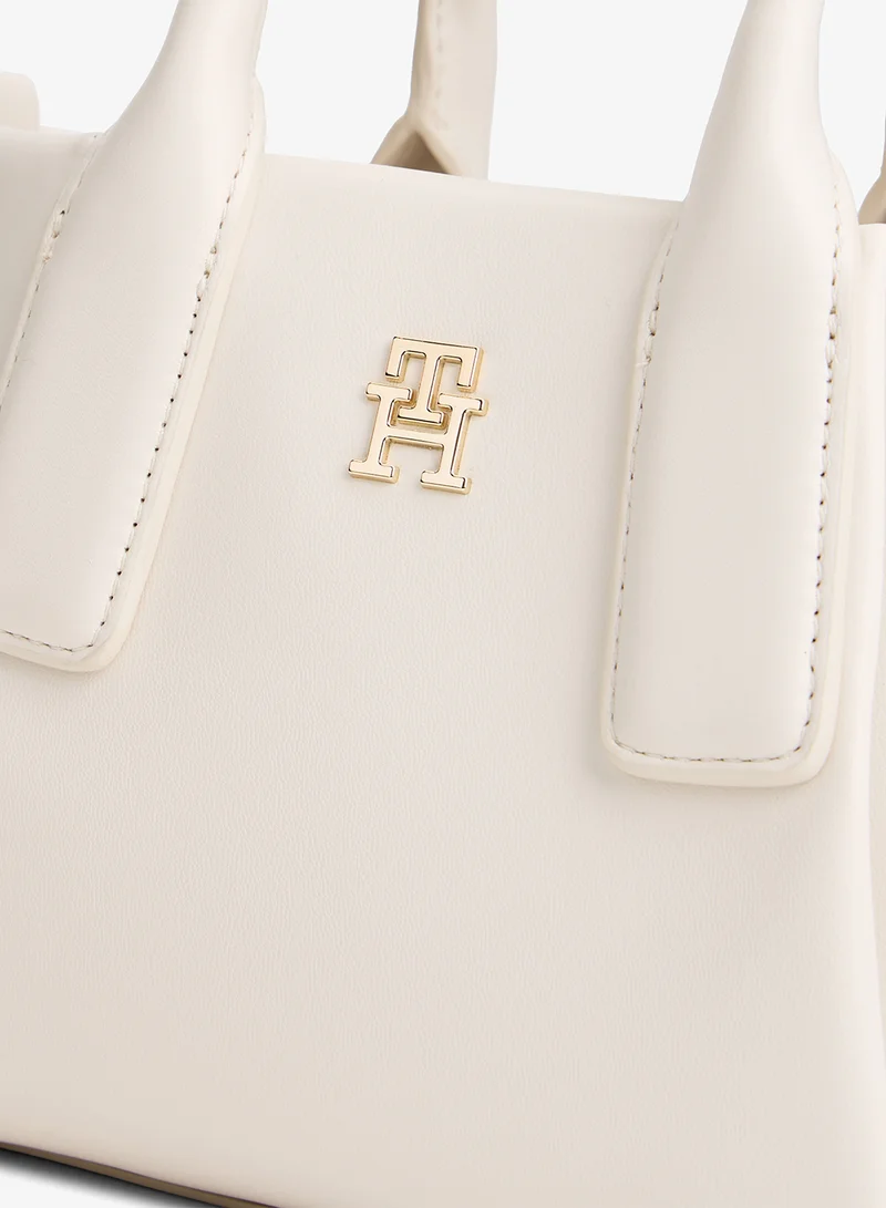 TOMMY HILFIGER  Essential Metallic Logo Crossbody Tote Bag for Women | Best Price UAE